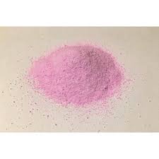 Pink sanitizer powder. In a pile