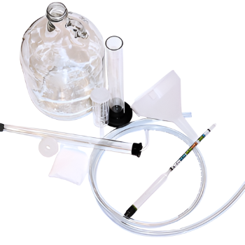 Clear 1 gallon carboy, and accessories for kit