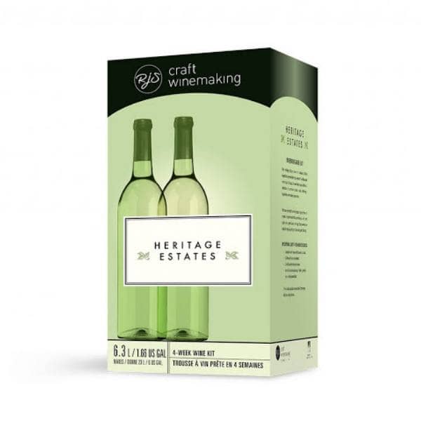 4 WEEK WINE KITS - California White - White Heritage Estates Wine Kit