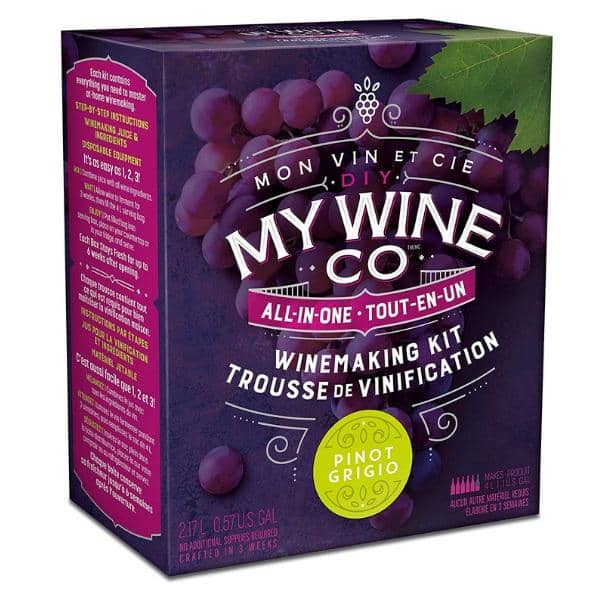4 WEEK WINE KITS - Pinot Grigio - White DIY My Wine Co Wine Kit