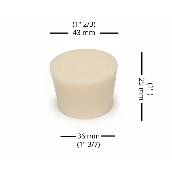BUNGS - #8.5 Rubber Bung Solid