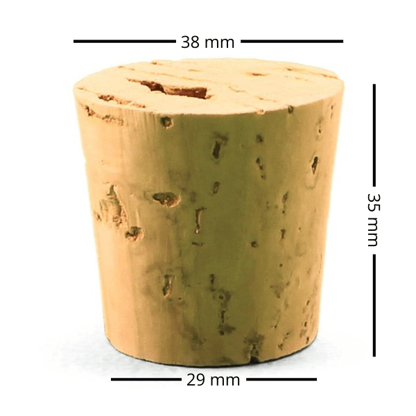 TAPERED CORKS - #16 Tapered Wine Cork - Carboy Size
