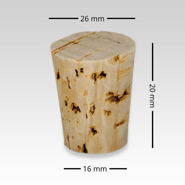 TAPERED CORKS - #7 Tapered Wine Cork - Pop Bottle