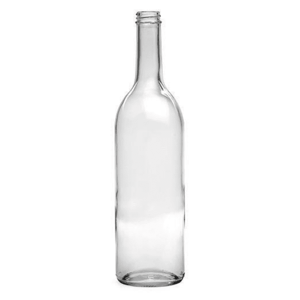 BOTTLES - 750mL Glass Clear Screw Cap Bordeaux Bottle - Case Of 12