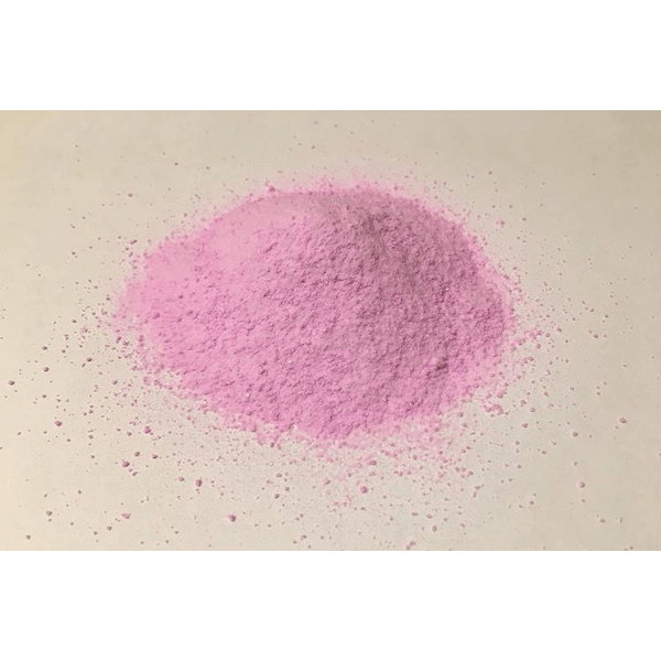 Pink diversol powder. In a pile.