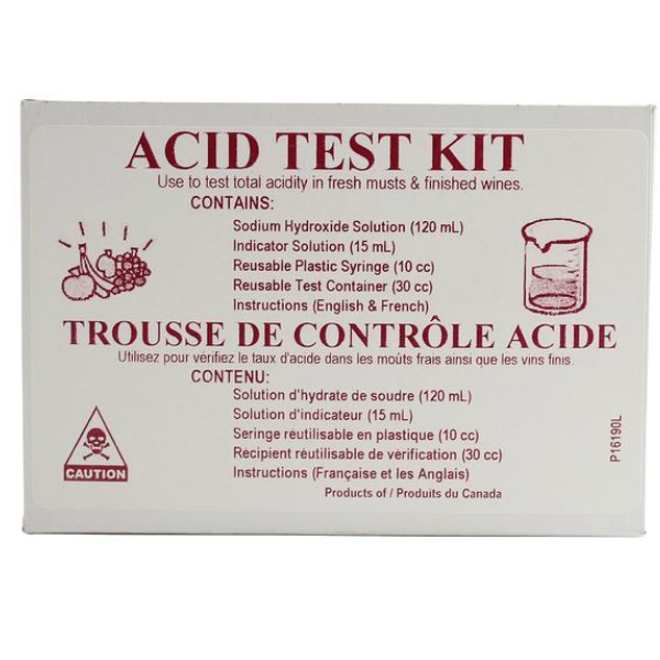 Acid Test Kit For Wine