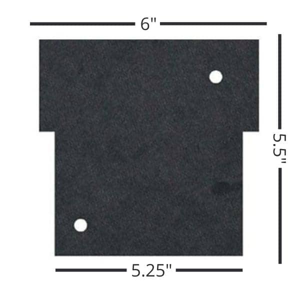 FILTERING - Mini Jet Carbon Filter Pads - 25/Package