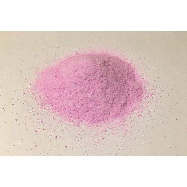 Pink diversol powder. In a pile