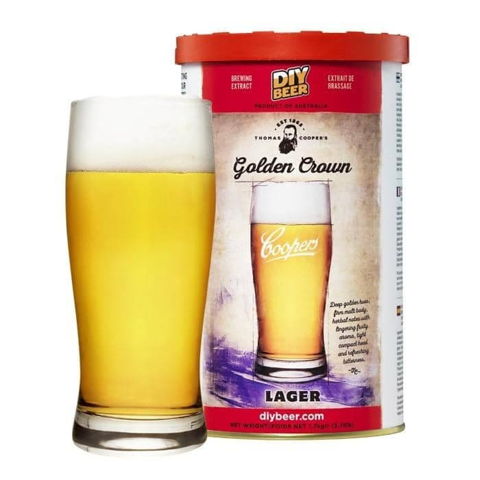 BEER KITS - Thomas Coopers Golden Crown Lager Kit