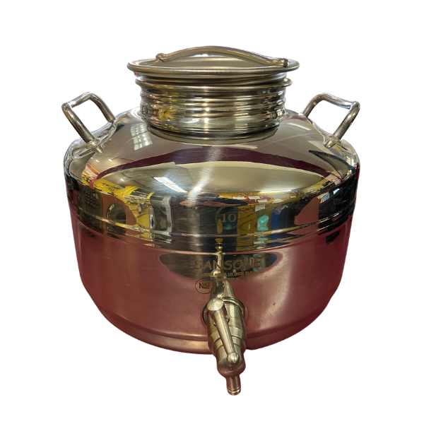 10L Stainless Steel Dispenser with Spigot.