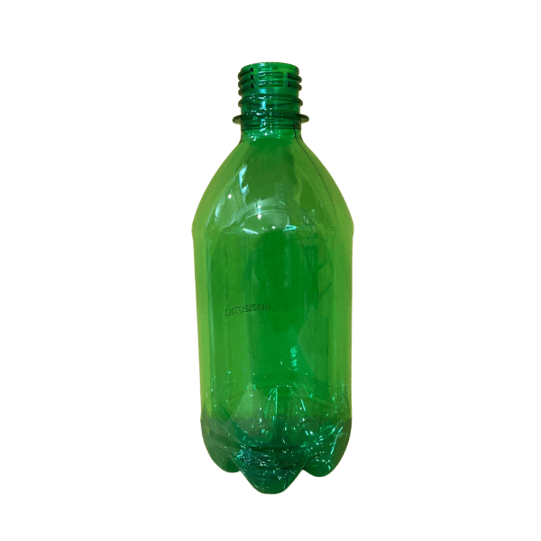 Green shop plastic bottles